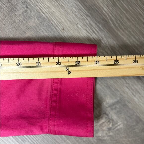 Jones New York Fuchsia Stretch Twill Utility Jacket Women’s Size Large - Picture 10 of 10